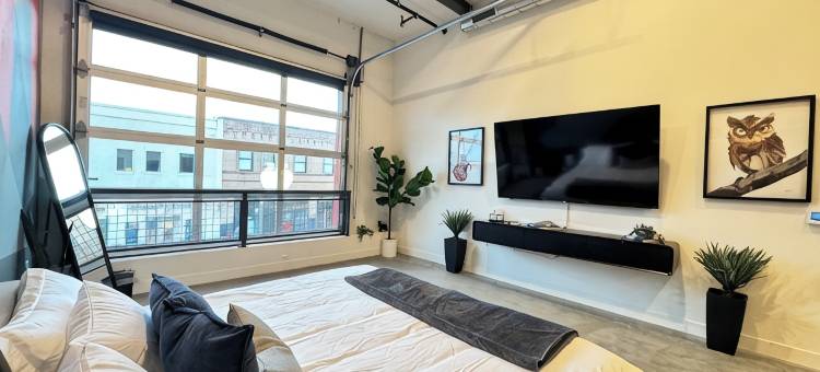 Studio-style loft with Garage door only 6 miles from Disney!图片