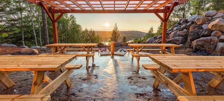 Sleeps 20-Lake Views-Ski-Golf-Game Room-Arcades-Sauna-Jacuzzi-Playground-Firepit图片