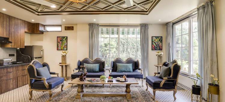 位于伯杰默里的3卧室公寓-102平方米|带3个独立浴室(StayVista at Pandav Greens with Lawn & Bonfire)图片