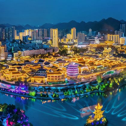 中国贵州铜仁中南门历史文化旅游区+梵净山+云舍景区3日2晚跟团游