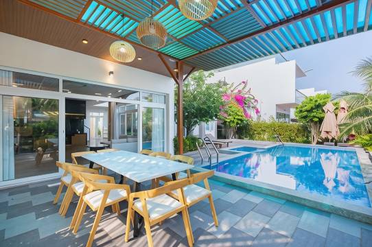 阿里亚度假村-蓝宝石度假公寓-带游泳池及私人海滩(Aria Reasort - BlueShaphire Apartment - Villa)