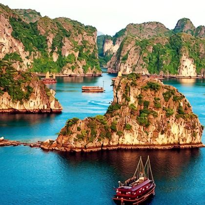 越南河内+下龙湾+胡志明市+柬埔寨暹粒+吴哥窟8日7晚拼小团