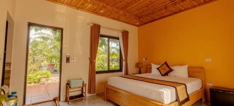 位于三谷碧洞寺的1卧室公寓-100平方米|带1个独立浴室(Tam Coc Green Garden Bungalow)图片