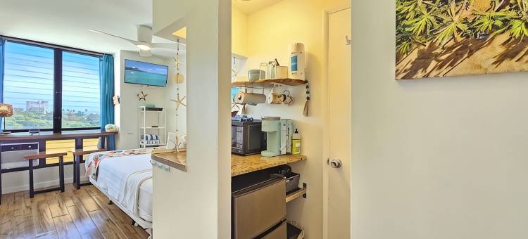 别致海景拐角单间 - 威基基格兰德酒店® 807公寓(Quaint Ocean View Corner Studio - WAIKIKI GRAND HOTEL® 807)图片