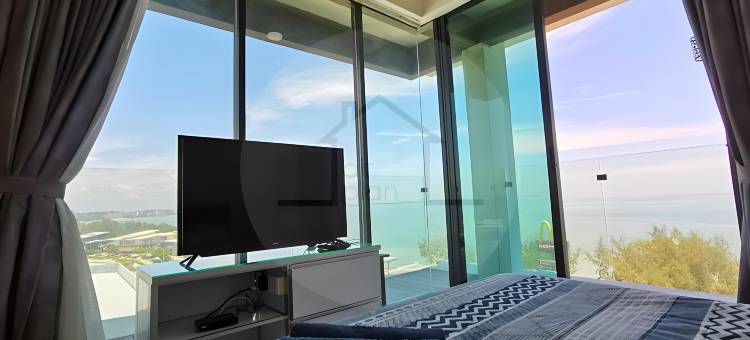 位于波德申海滨的公寓套间(30平方米)-带1个独立浴室(PD D'Wharf Residence Studio -Stunning 270° Seaview)图片