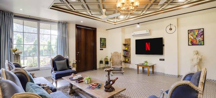 位于伯杰默里的3卧室公寓-102平方米|带3个独立浴室(StayVista at Pandav Greens with Lawn & Bonfire)图片