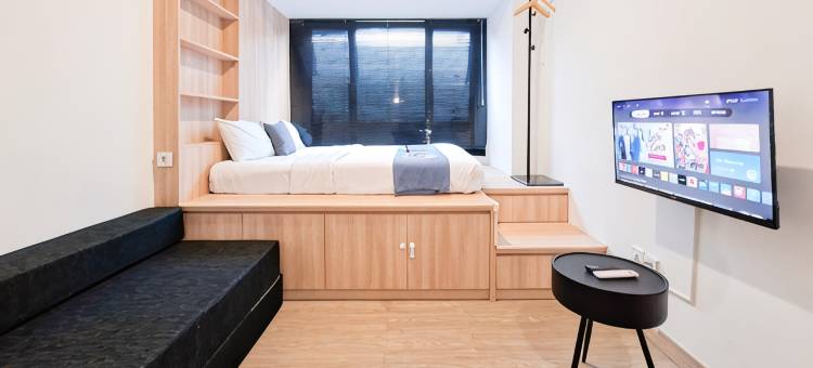 Modern and Bright Studio Apartment Collins Boulevard By Travelio图片