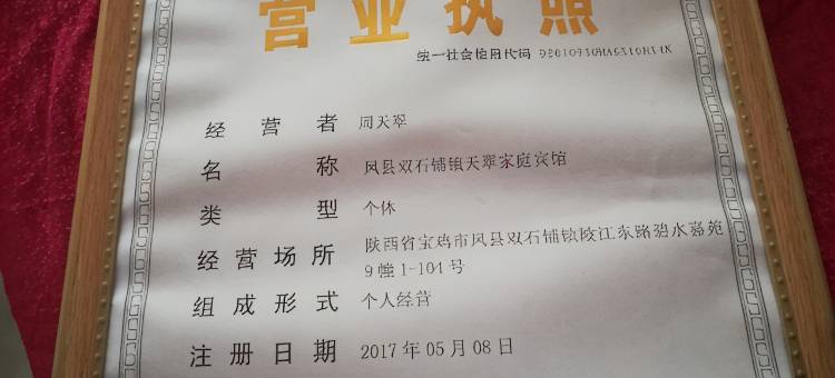 凤县天翠家庭民宿(凤凰湖景区店)图片