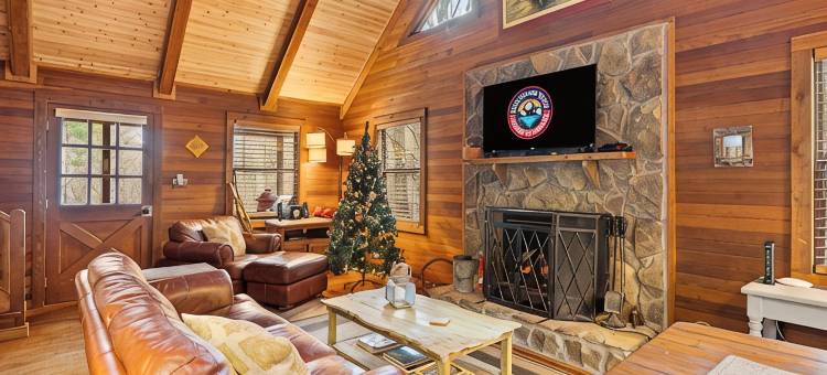 山间; 托科阿河 配有火坑的宁静木屋，可携犬(Peaceful Cabin in the Mountains; Near Toccoa River w/Firepit, Dog-Friendly)图片