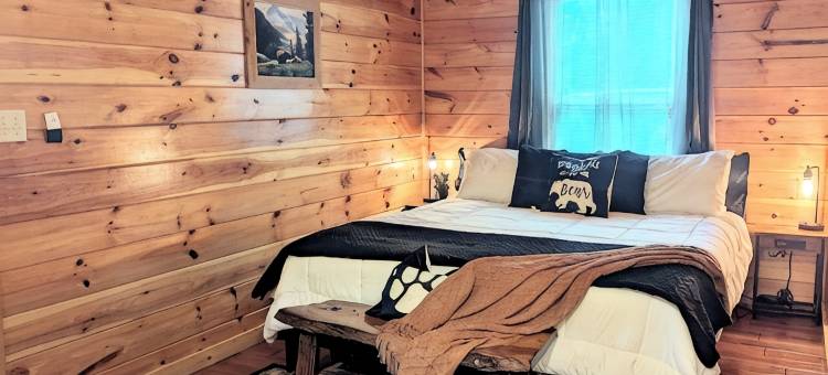 黄金地段质朴雅致山间木屋，热水浴缸、游戏室、趣味、浪漫(Prime Location Rustic Elegant Mountain Cabin, Hot Tub, Game Room, Fun, Romance)图片