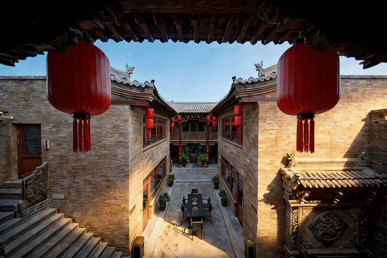 平遥红灯笼会馆(平遥古城景区市楼店)图片