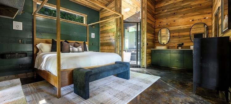 奢华SPA小屋: 桑拿/热水浴池/冷水浸泡池, 电动车充电(Luxe Spa Cabin: Sauna/Hot Tub/Cold Plunge, EV)图片