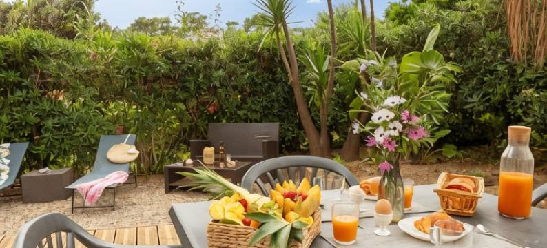 La Doucette, Mobil-Home climatisé au cœur du Vignoble et à 50m de la Mer图片