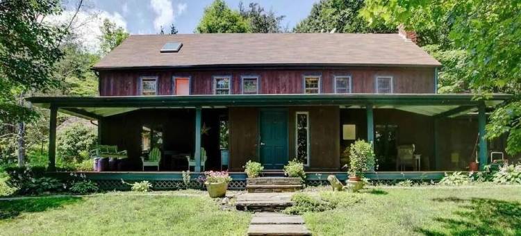 索格蒂斯占地53英亩的幽静艺术风19世纪农家乐(Secluded and Artful 1800s Farmhouse on 53 Acres, Saugerties)图片