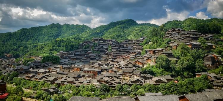 西江千户苗寨风景楼美宿山居图片