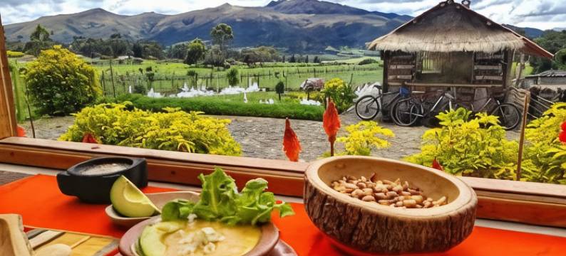 众火山路线的乡村屋(Ruta de Los Volcanes)图片