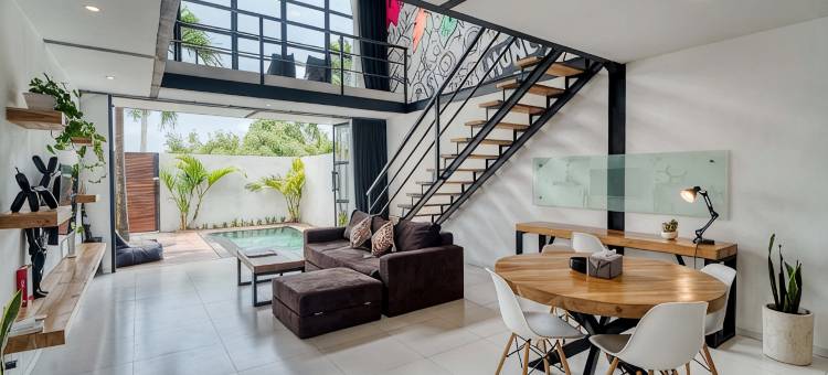 Echo Haven A4 苍古: 一卧阁楼别墅(Echo Haven A4 : 1BR Loft In Canggu)图片