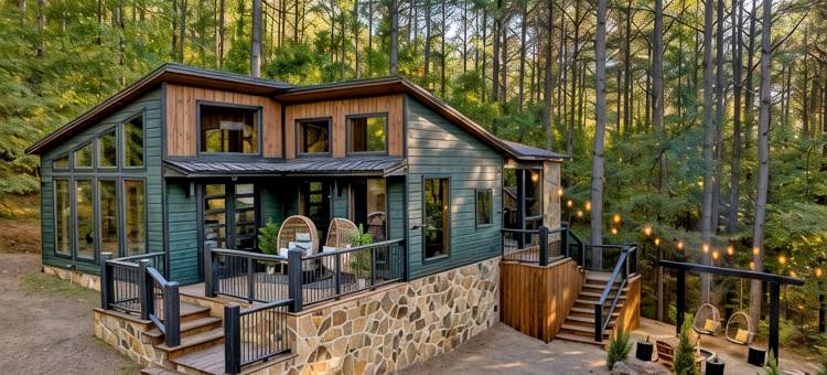 奢华SPA小屋: 桑拿/热水浴池/冷水浸泡池, 电动车充电(Luxe Spa Cabin: Sauna/Hot Tub/Cold Plunge, EV)图片