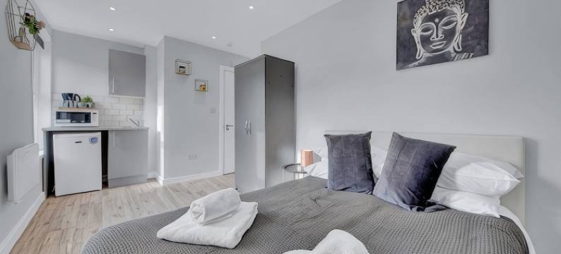 西德雷顿的可爱1床工作室(Lovely 1-Bed Studio in West Drayton)图片