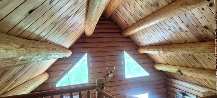 白野牛山庄瀑布景观木屋;亲子友好，配有通往湖泊的通道(Waterfall View Cabin at White Buffalo Lodge;Family-friendly with lake access)图片