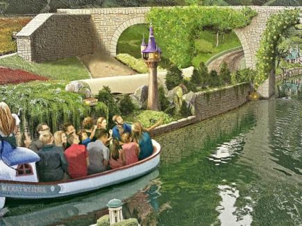 Disneyland in California adds miniature model of Rapunzel's Tower