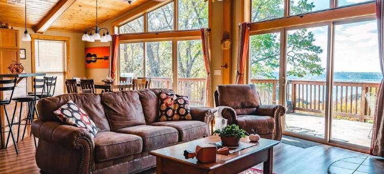 Sunset Riverview Cabin Hot Tub Fireplace, Luxury Cabin with Stunning River Views图片
