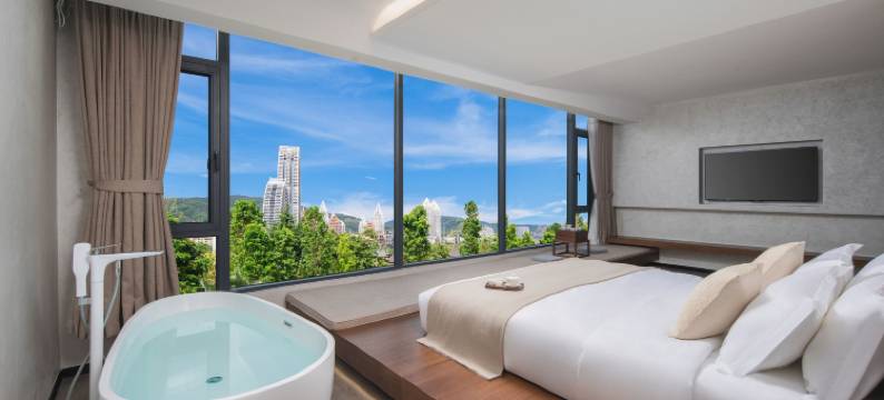 西双版纳景洪云归270度空中水镜观景美宿(泼水广场店)图片