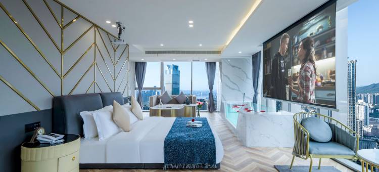 重庆云幕丽锦高空江景酒店(解放碑来福士广场店)图片