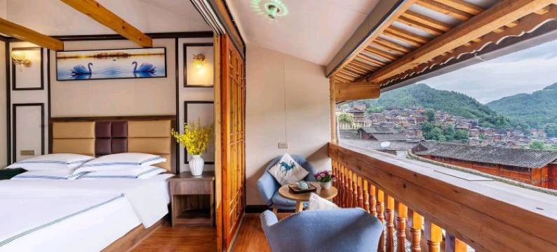 西江千户苗寨风景楼美宿山居图片