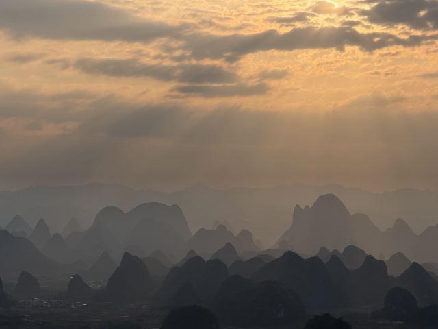 千里江山图大型水墨画打卡地旅行图片 3
