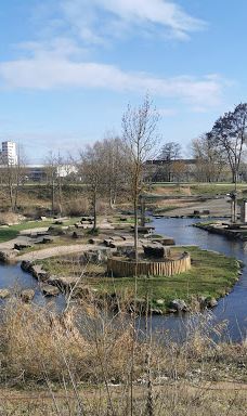 Großer Sams-Spielplatz auf der ERBA-Insel-班贝格
