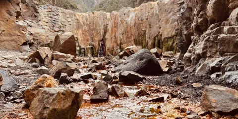 Cascada de los Colores, Barranco de las Angustias