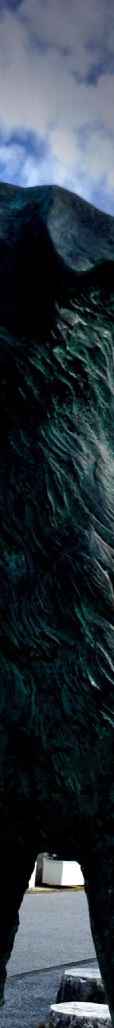 忠实的狗白 哀悼纪念碑-座间味村