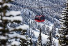 横渡峰顶缆车景点图片