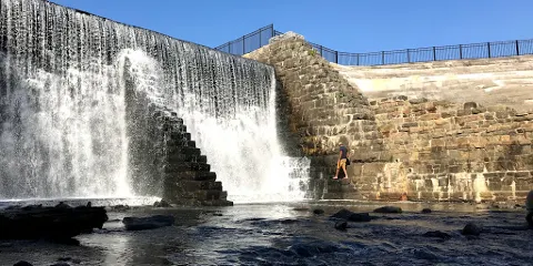 Lake Solitude Dam and Waterfall