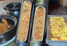山水间竹筒饭店美食图片