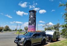 Silo Art - painted water tower by John Murray and Uncle 'Sooty' Welsh景点图片