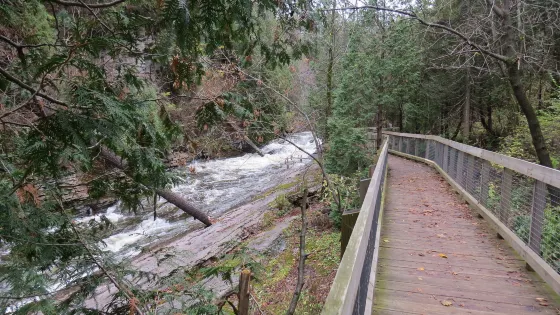 Site geologique of the gorge of the riviere Saint-Charles
