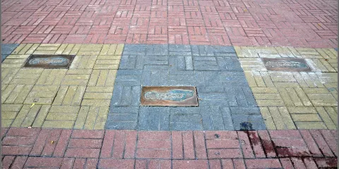 Memorial Bronze Footsteps