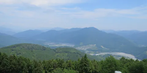 Uyama no Nanamagari, Meandering Oi River in Uyama