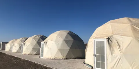 漠中胡楊景區星空帳篷