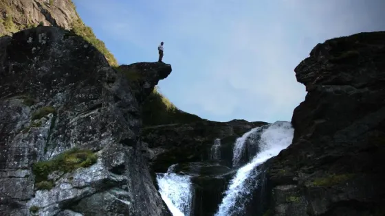 Roykjafossen Waterfall