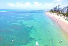 Piscinas naturais da praia de Candeias景点图片