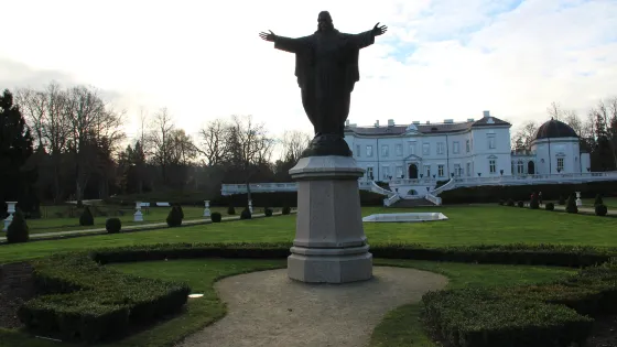The sculpture of Blessed Christ