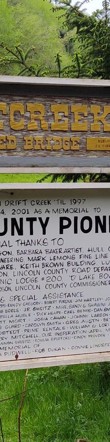 Drift Creek Covered Bridge-林肯县