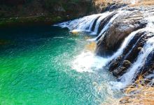 Waterfall of Okumikawa Niagara, Tsuta no Fuchi景点图片