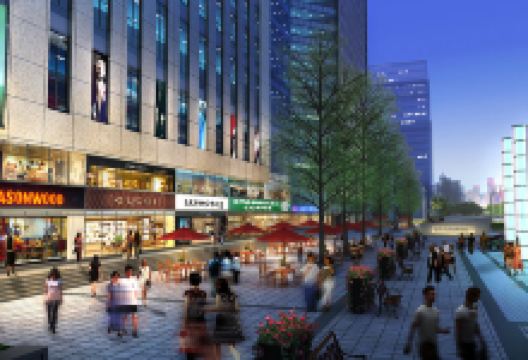 越西县商业步行街购物图片