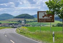 Hinweisschild Ehemalige deutschdeutsche Grenze景点图片