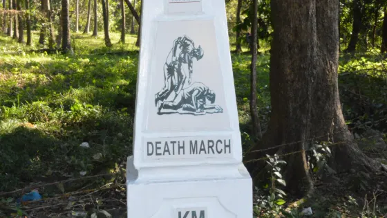 Zero Kilometer Death March Marker