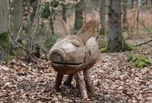 Holzskulptur Wanderweg景点图片